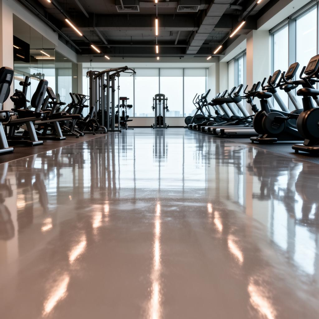 Gym Floor Burnishing